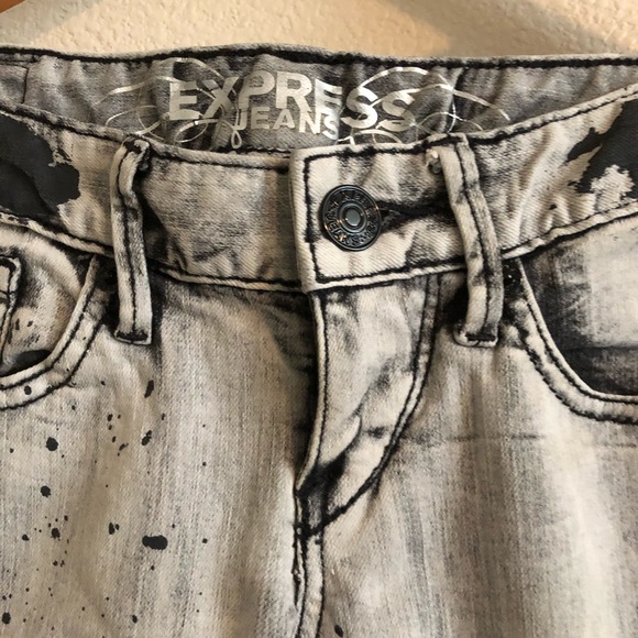 Express paint splatter skinny jeans - Picture 4 of 7